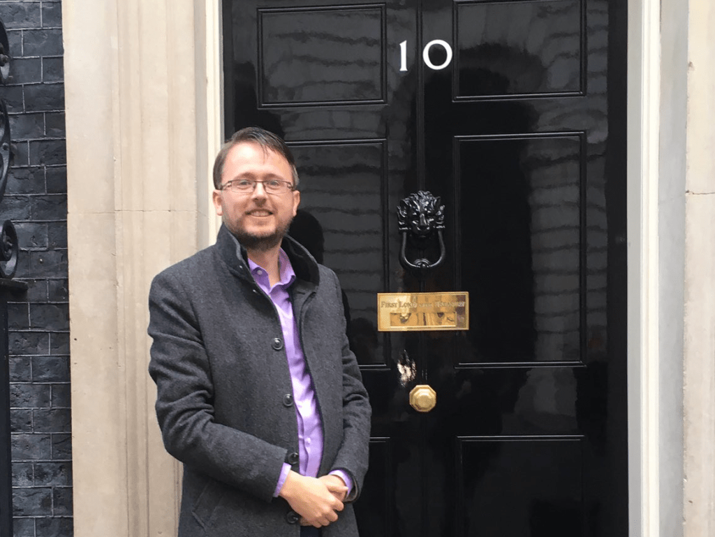 Dan Martin at 10 Downing Street